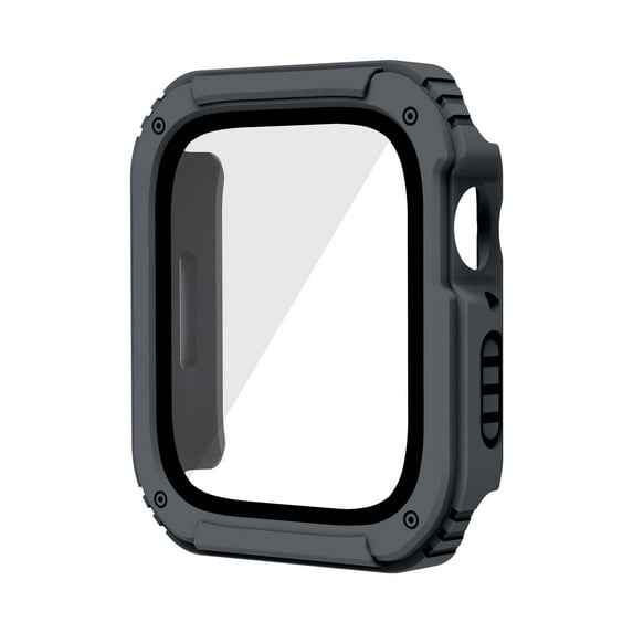 Case with Screen Protector for Apple Watch Series 1 2 3 38mm, Full Body Protective Anti-Scratch Bumper Rugged Dustproof Drop Protection Bumper Case Cover for iWatch Series 1 2 3 38mm, Gray
