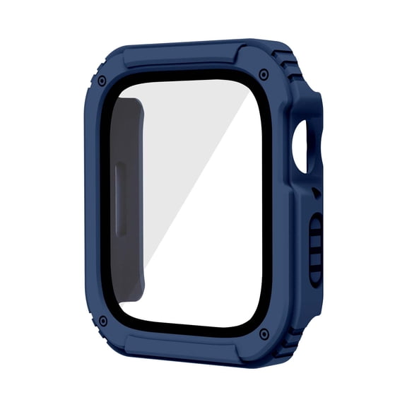 Case with Screen Protector for Apple Watch Ultra 2/1 49mm, Full Body Protective Anti-Scratch Bumper Rugged Dustproof Drop Protection Bumper Case Cover for iWatch Series Ultra 2/1 49mm, Blue