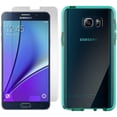 thumbnail image 1 of Case/Screen Protector for Note 5, Tech21 Aqua Mint Evo Check [ANTI-SHOCK] Cover + PureGear Tempered Glass Screen Guard for Samsung Galaxy Note 5, 1 of 10