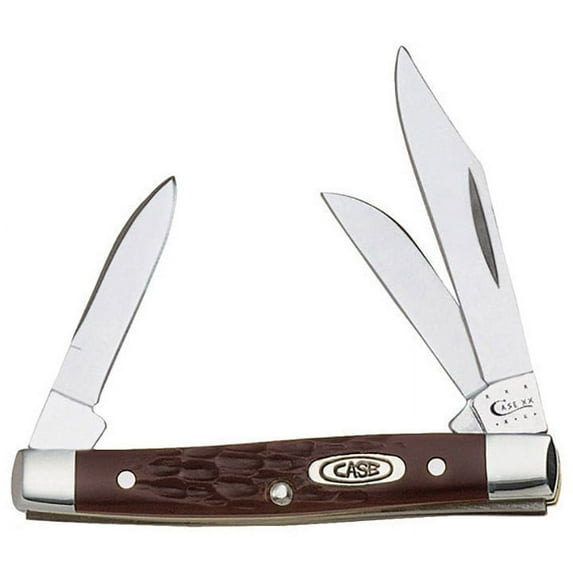 Case Small Brown Jigged Stockman Pocket Knife