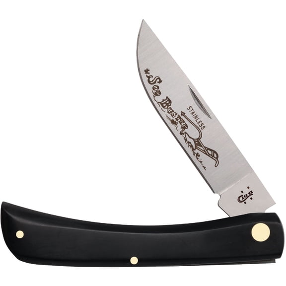Case Sod Buster Pocket Knives, Jet-Black, Medium