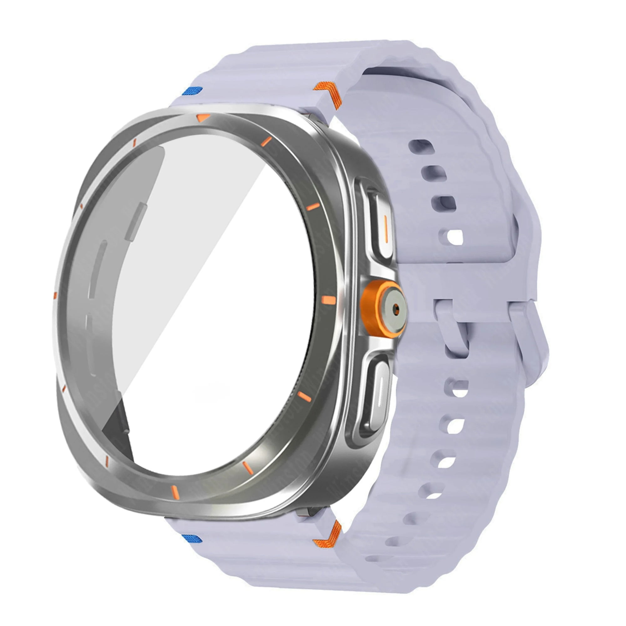 Case Strap For Samsung Galaxy Watch 7 6 40mm 44mm Silicone Band Case Strap For Samsung Galaxy Watch 7 6 40mm 44mm Silicone Band