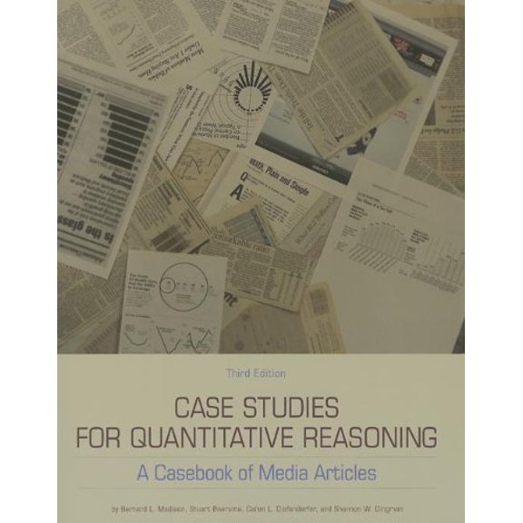 Pre-Owned Case Studies for Quantitative Reasoning: A Casebook of Media Articles