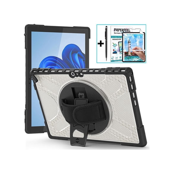 Case For Surface Pro 7 Plus / Surface Pro 7 / Surface Pro 6 / Surface Pro 5 / Surface Pro 4 12.3 inch, Heavy Duty Shockproof Cover with Kickstand and Hand Strap, Pen Holder, 2 in 1 Stylus Pen