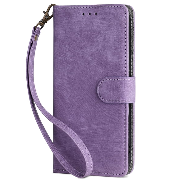 Case for TCL Lively Jitterbug Smart4 Wallet Protective Case, Leather Phone Case with Magnetic Closed Credit Card Slot - Wrist Strap Shockproof Protection Phone Case