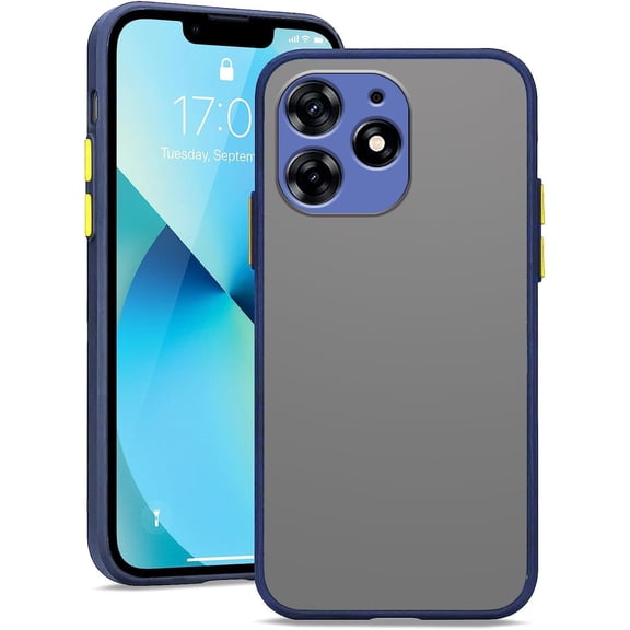 Case for Tecno Spark 10 Pro Cases Translucent Matte, Smooth Touch for Tecno Spark 10 Pro Phone Case Silicone Soft TPU Funda Girls/Men Shockproof Protective Original Slim Cover (Blue)