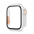 thumbnail image 1 of Case with Tempered Glass Screen Protector for Apple Watch Series 6/5/4/SE 44mm, Ultra-Thin Scratch Resistant Full Protective Hard PC Bumper Cover for iWatch 44mm Accessories,White, 1 of 6