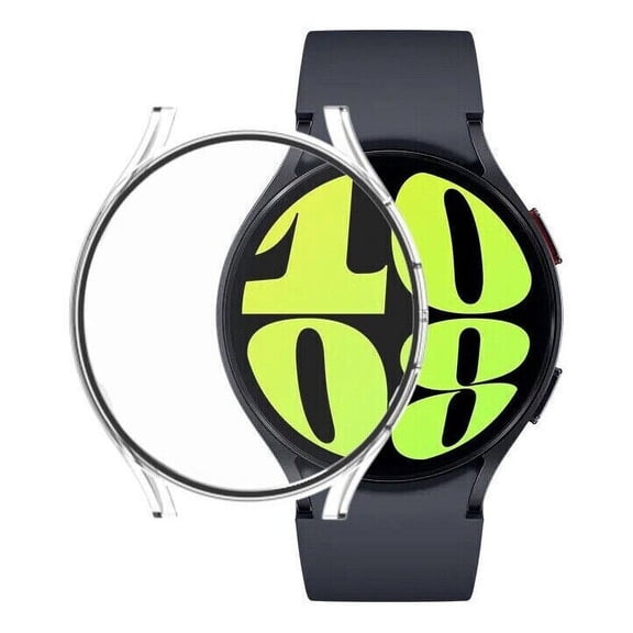 Case + Tempered Glass Screen Protector For Samsung Galaxy Watch 6 (40 mm) - SuperGuardZ TPU Shockproof Protective Guard Shield Cover Armor