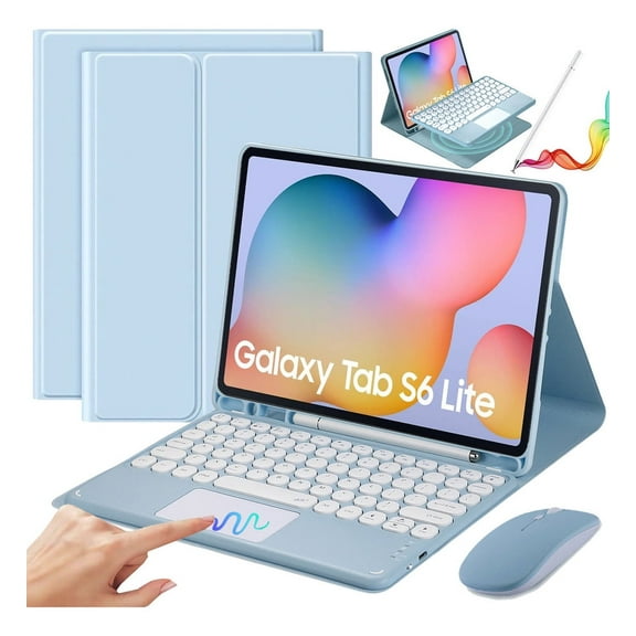 Case+Touch Keyboard+Mouse+Pencil for galaxy Tab S6 Lite 10.4