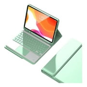 حافظة + لوحة مفاتيح تعمل باللمس لجهاز iPad 10.2 الجيل التاسع والثامن والسابع