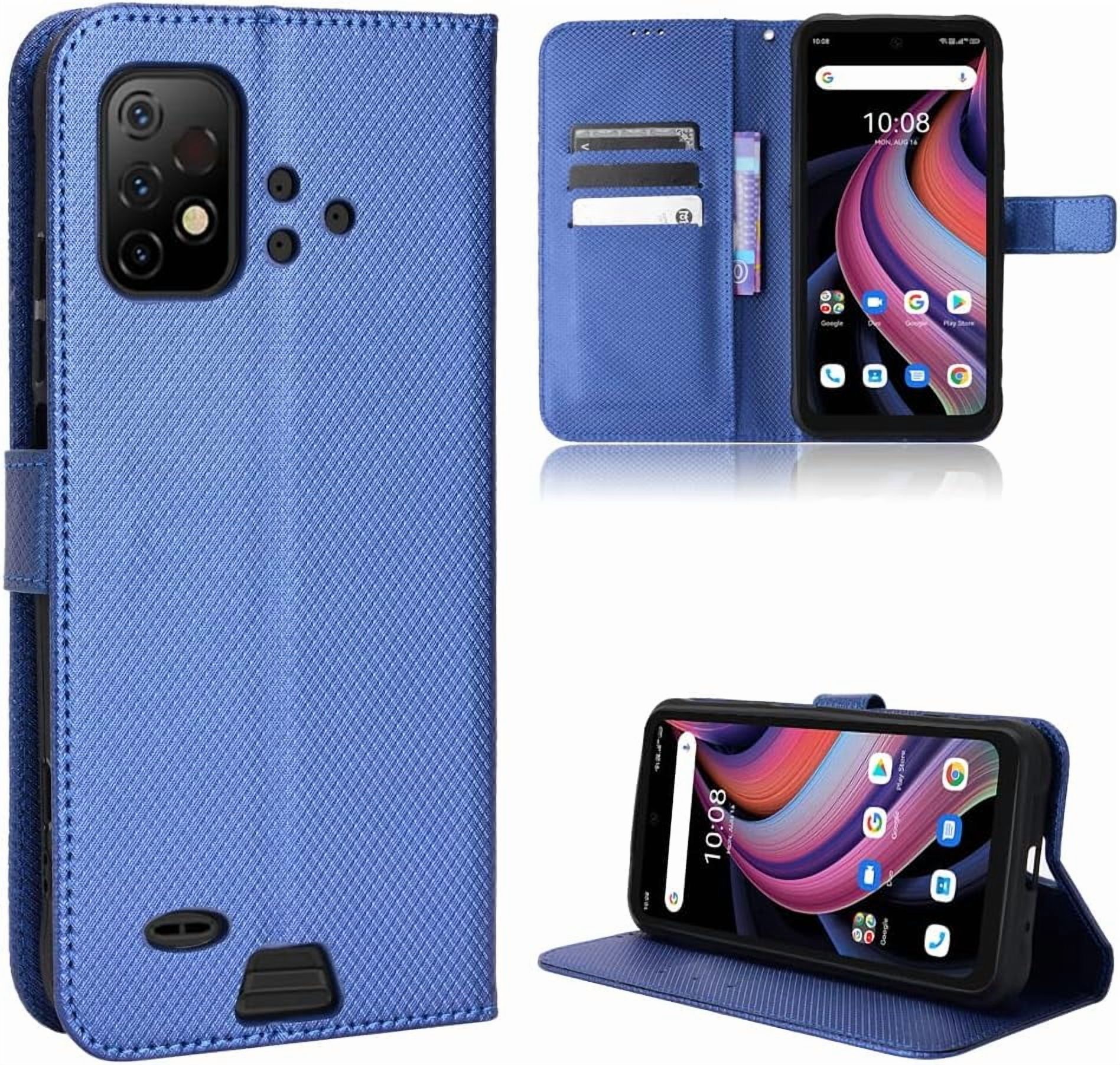 Custodia In Pelle PU Con Portafoglio Per UMIDIGI Bison GT2 Pro – Flip Cover Con Chiusura Magnetica, Slots Per Carte, Supporto E Cinturino, Colore Blu