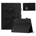 thumbnail image 1 of Case for Universal 7.5"-8.5" Inch  All Tablet Case Released,PU Leather Embossed Coconut Tree Slim Case with Pencil Holder Card Slot Protective Smart Cover,Black, 1 of 5