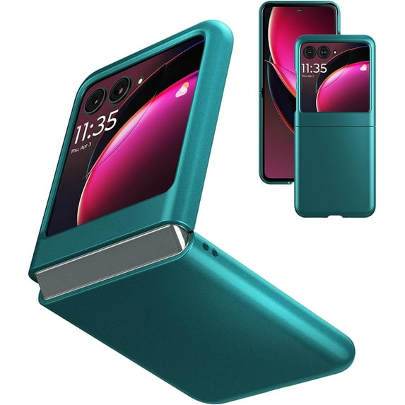 Case (Upgraded) for Motorola Razr Plus 2023 (Razr+ 2023) Hard PC Phone Case for Moto Razr+ 2023 / Razr 40 Ultra - Green