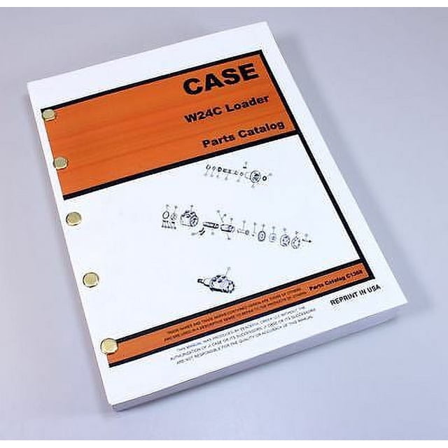 Front End Loader Explodes Case W24C Front End Wheel Loader Parts Manual Catalog Assembly Exploded ...