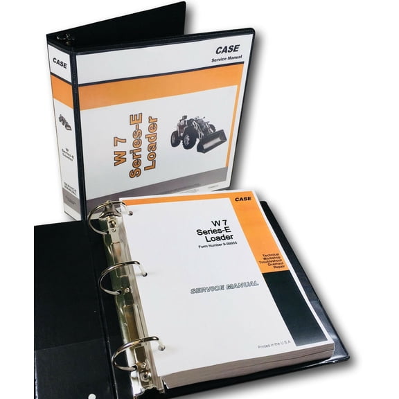 Case W7E Loader W7 E Series Service Manual Repair Technical Shop Book In Binder