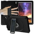 thumbnail image 1 of Case for Walmart ONN 10.1 Inch 3 Gen 2022, Military Grade Heavy Duty Silicone PC Protection Rugged Cover with Rotating Stand & Handle & Shoulder Strap for Walmart ONN 10.1" 3 Gen 2022, Black, 1 of 10