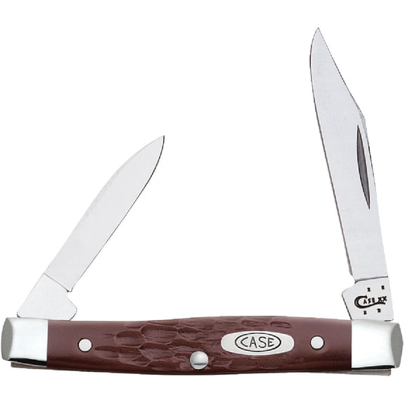 Case Working Small Pen Brown Stainless Steel 2.63 in. Pocket Knife