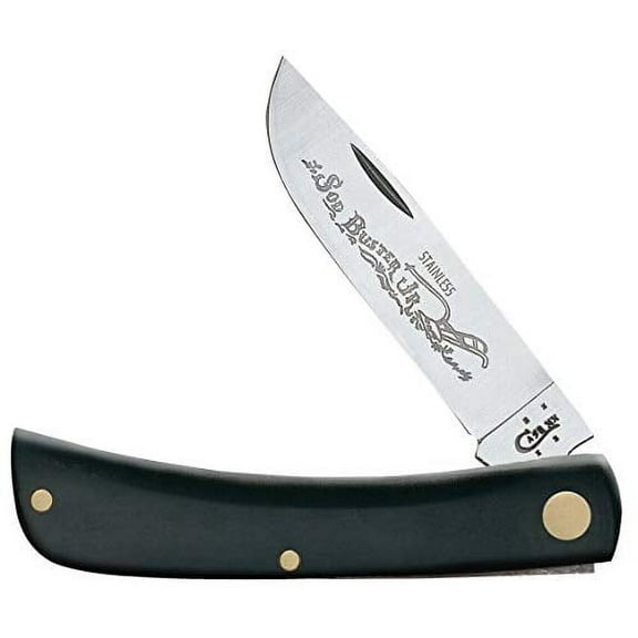 Case Working Sod Buster Jr. Black Stainless Steel 3.63 in. Pocket Knife