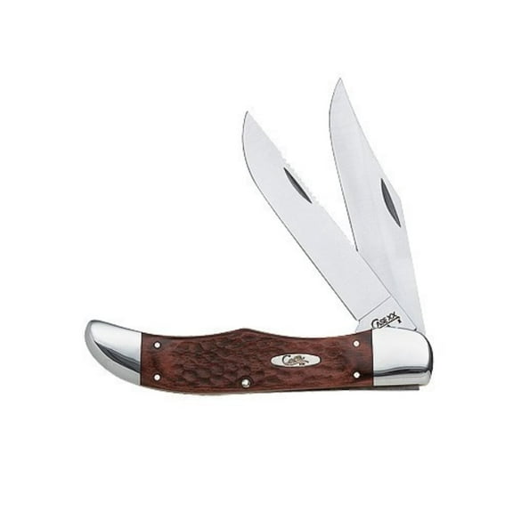 Case Brown Staminawood Folding Hunter Pocket Knife