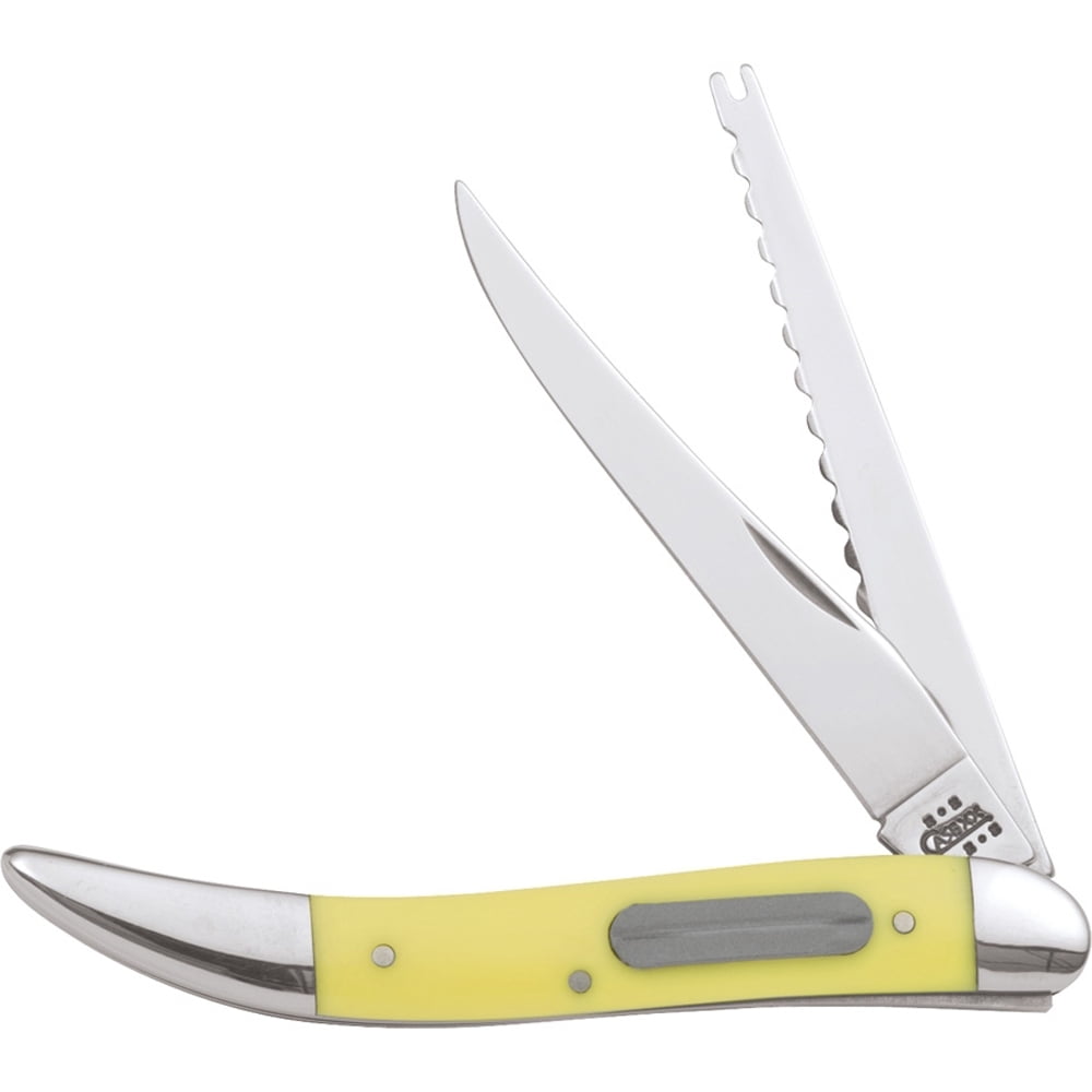CASE #120 (320094F SS) Yellow SS Fishing Knife