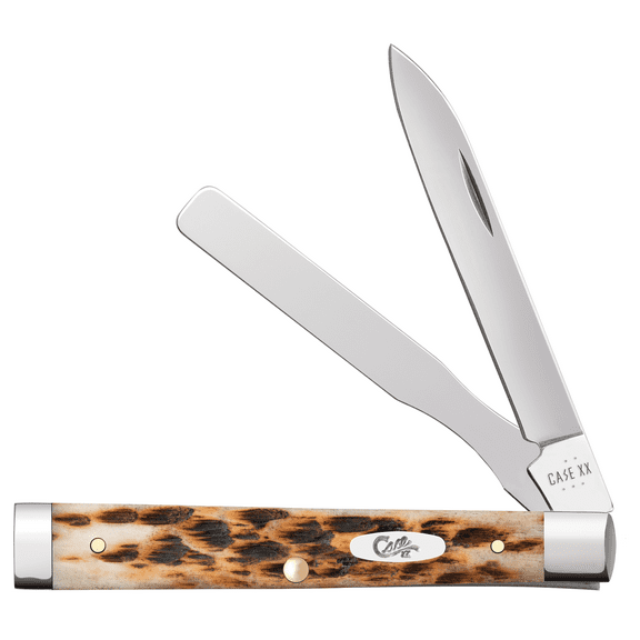 Case Knives Amber Bone Peach Seed Jig Baby Doc