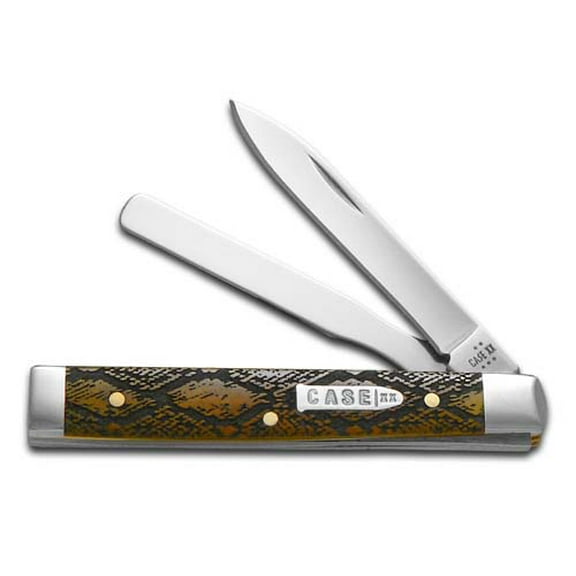 Case XX Knives Baby Doc Snake Skin Antique Bone Stainless Pocket Knife
