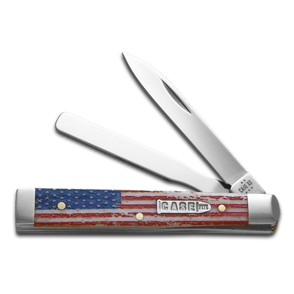 Case XX Knives Baby Doc U.S.A. Flag Natural Bone Pocket Knife