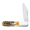 thumbnail image 1 of Case Barlow Pocket Knife 2.8" Clip Point Tru-Sharp Mirror Polished Blade 6.5 BoneStag Handle BoneStag, 1 of 5