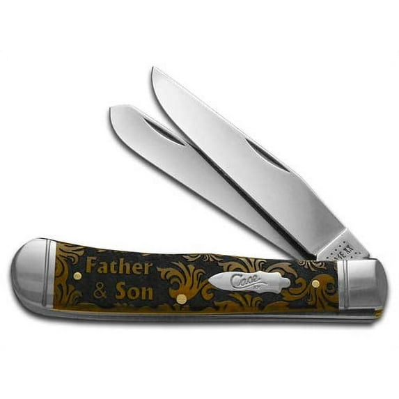 Case XX Knives Father and Son Antique Bone Trapper 1/500 Stainless Pocket Knife CA58182 FS