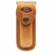 Case XX Knives Ford Leather Belt Sheath Brown Button Snap