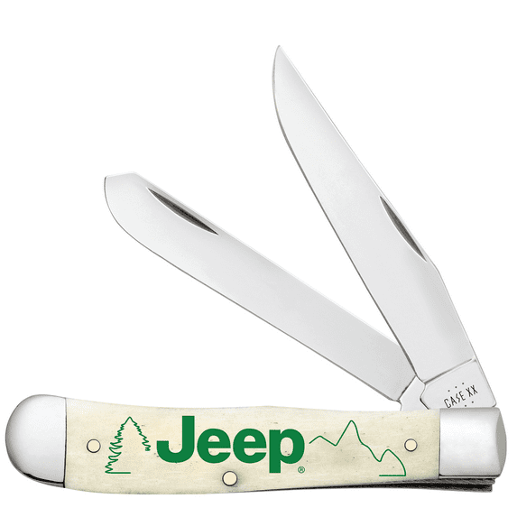 Case XX Knives Jeep Trapper Natural Bone Stainless Steel Pocket Knife