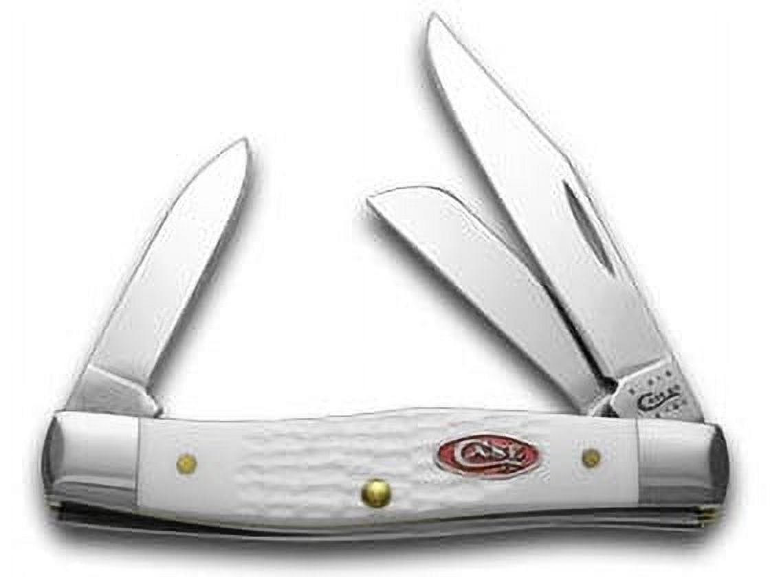 Case XX Knives Jigged White Delrin Stockman Pocket Knife