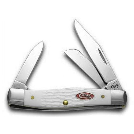 Case XX Knives Jigged White Delrin Stockman Pocket Knife