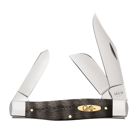 Case xx Knives First Run Large Stockman Black Curly Oak Stainless 1/250 Pocket Knife