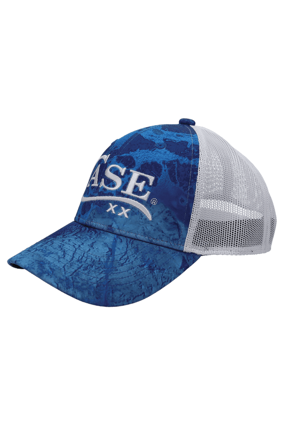 Knives Logo Realtree Blue Wave White Mesh Ball Cap Adjustable Hat