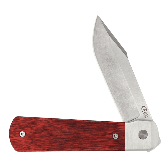 Case XX Knives Longhouse Smooth Rosewood Stonewash Satin CPM 20CV Stainless Steel Pocket Knife