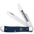 thumbnail image 1 of Case XX Knives Marines USMC Jigged Blue Synthetic Trapper Stainless Pocket Knife, 1 of 1