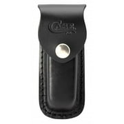 Case XX Knives Medium Black Leather Belt Sheath Button-Snap