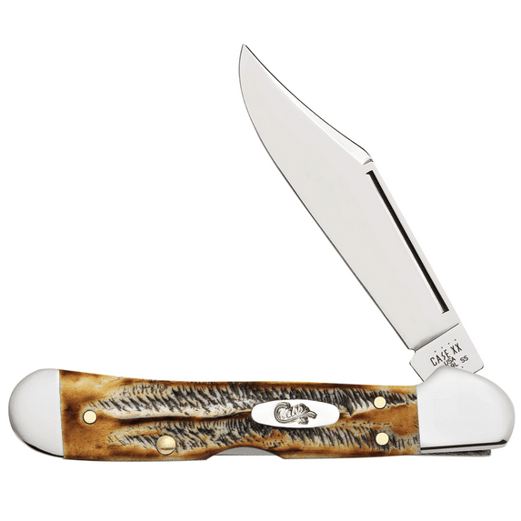 Case XX Knives Mini Copperlock 6.5 BoneStag Stainless Pocket Knife