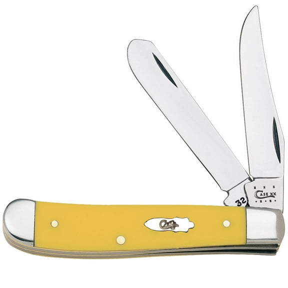 Case XX Knives Mini Trapper Sunflower Delrin Stainless Steel Pocket Knife