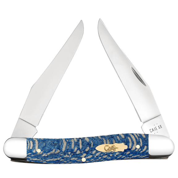 Case XX Knives Muskrat Blue Sycamore Wood Stainless Pocket Knife