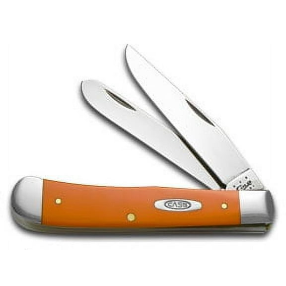 Case XX Knives Orange Delrin Synthetic Trapper Stainless Pocket Knife
