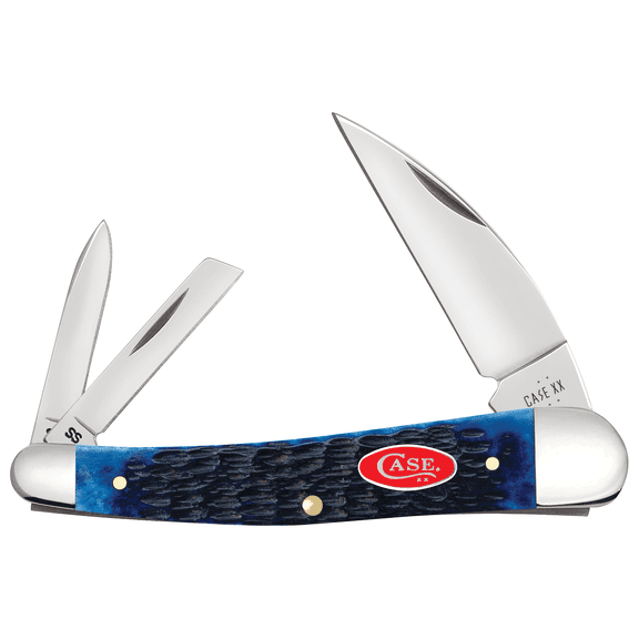 Case XX Knives Seahorse Whittler Jig Navy Blue Bone 6889 Stainless Pocket Knife