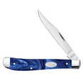 thumbnail image 1 of Case Slimline Trapper Pocket Knife 3.3" Clip Point Tru-Sharp Mirror Polished Blade Kirinite Handle Blue, 1 of 4