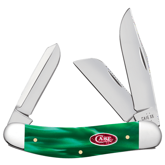 Case XX Knives Sowbelly Stockman Green Pearl Stainless Pocket Knife