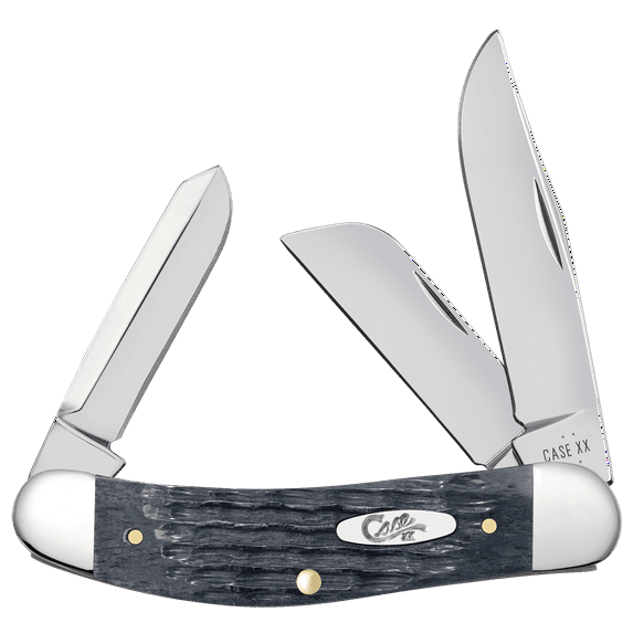 Case XX Knives Sowbelly Stockman Pocket Worn Gray Bone Carbon Steel Knife