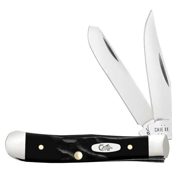 Case XX Knives Tiny Trapper Rough Black Synthetic Stainless Pocket Knife