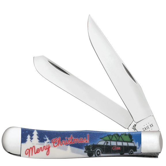 Case XX Knives Trapper Color-Infusion Christmas 10634 Stainless Pocket Knife