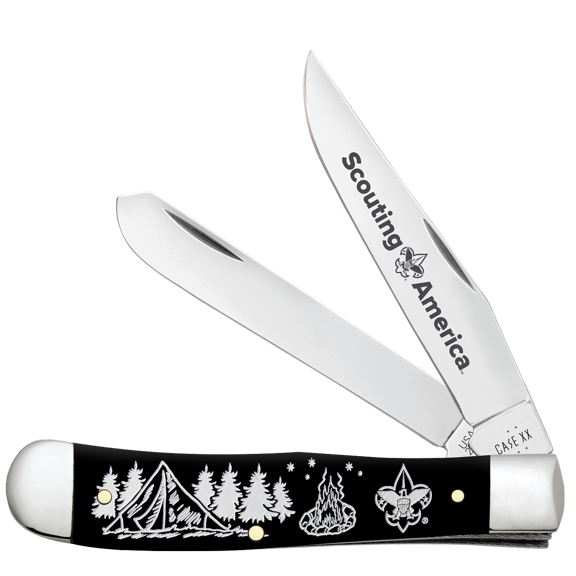 Case XX Knives Trapper Scouting America Black Synthetic Pocket Knife