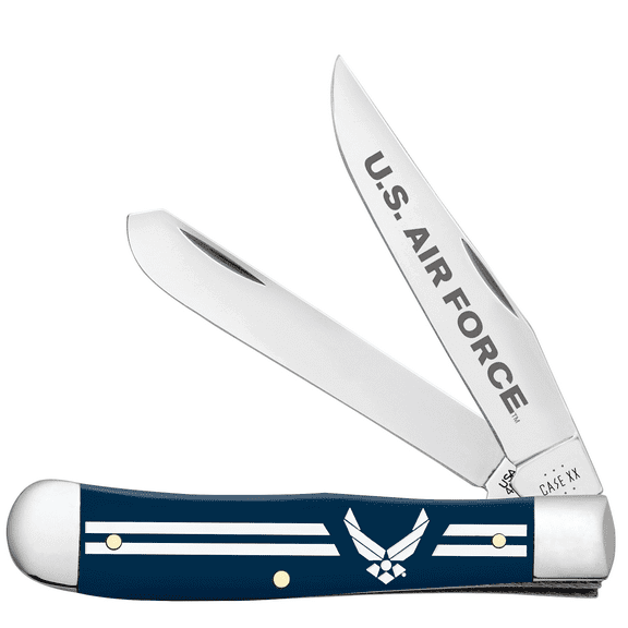 Case XX Knives Trapper U.S. Air Force Blue Synthetic Pocket Knife